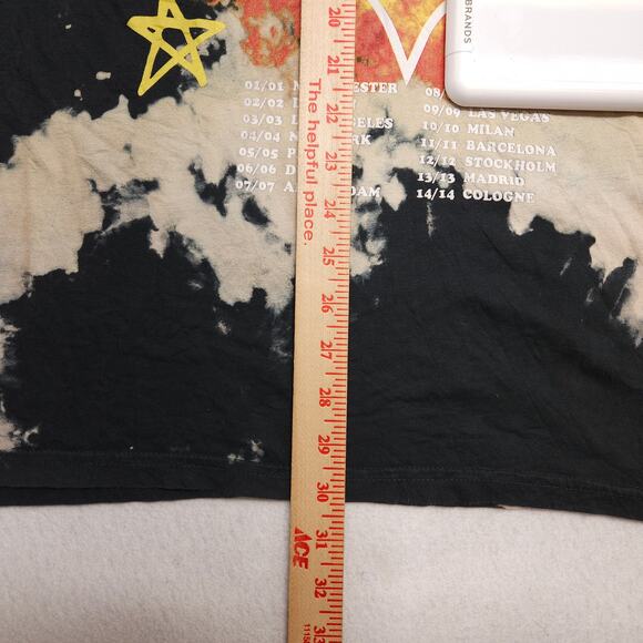 BooHooMan World Tour Band Short Sleeve Crew Neck T Shirt Mens Size M Black - Picture 8 of 9